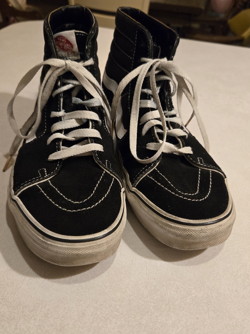 Vans Black High-Top Skate Shoes, Mens